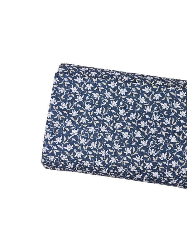 * Unique Design * Pineskin Sm Ivory Blossom Navy