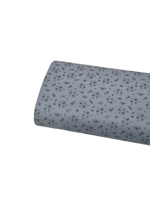 * Unique Design * Pineskin Black Daisy Dusty Blue