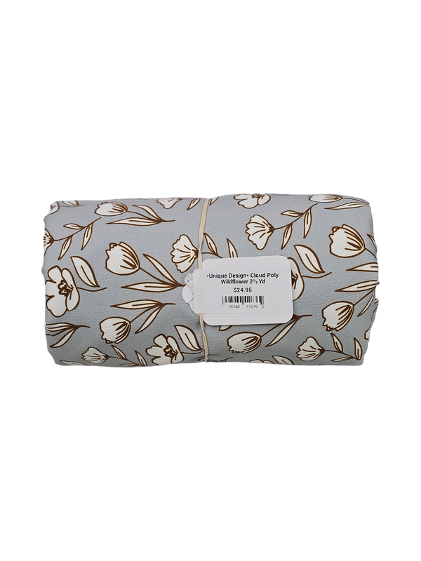 *Unique Design* Cloud Poly Wildflower 2½ Yd