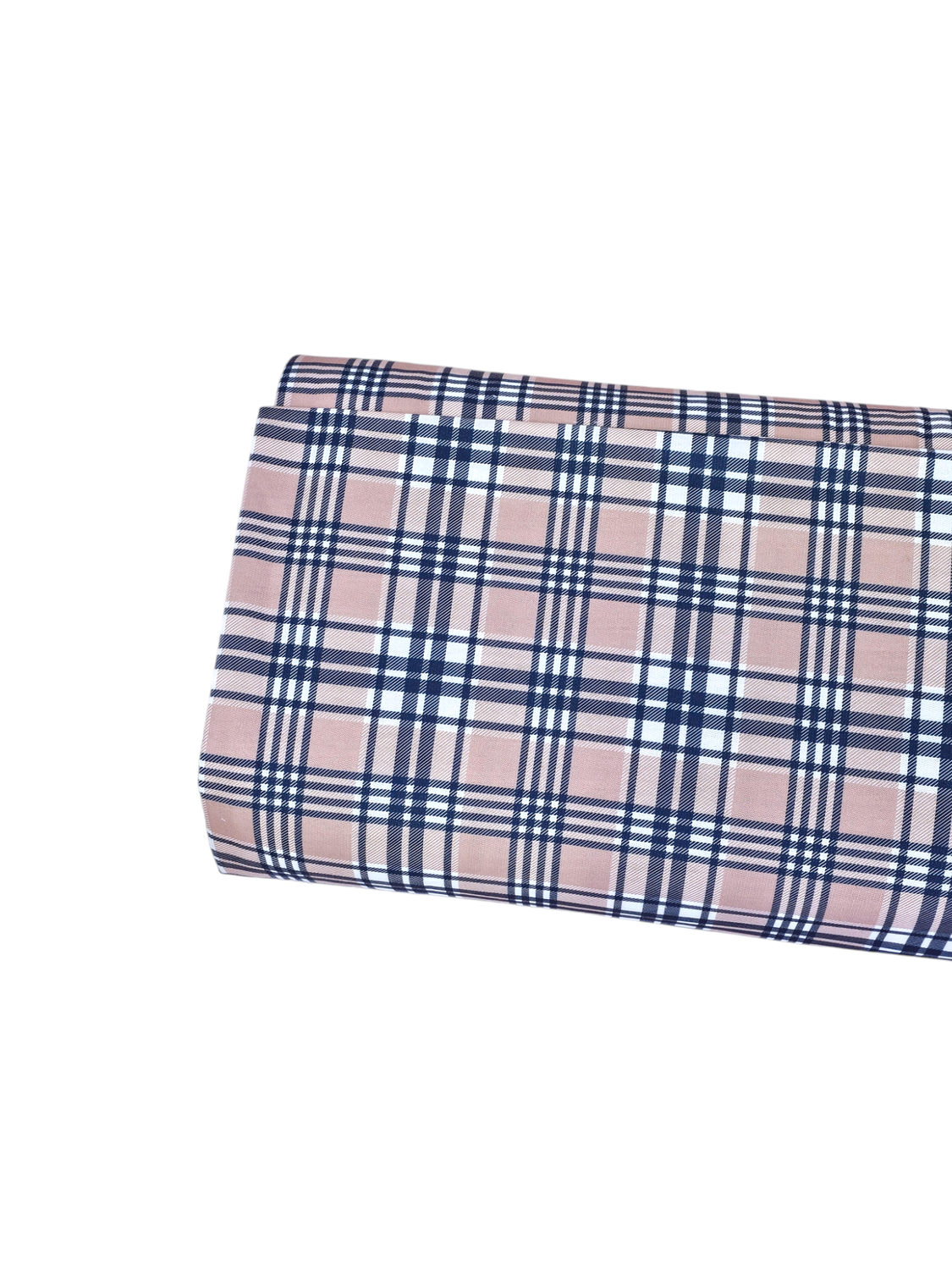 *Unique Design* French Terry Classic Plaid Peach