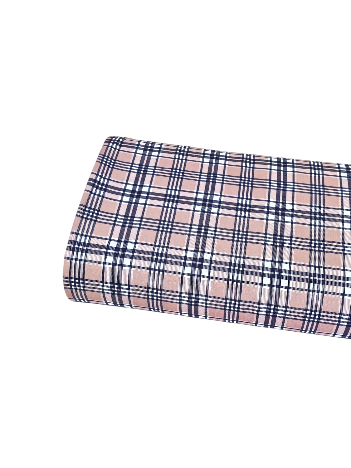 * Unique Design * Cloud Poly Sm Classic Plaid Peach