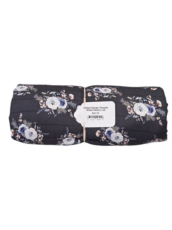 *Unique Design* Pineskin Winter Floral 2¼ Yd