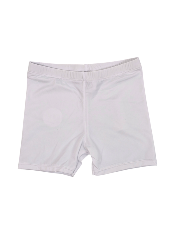 White Biker Shorts 2T