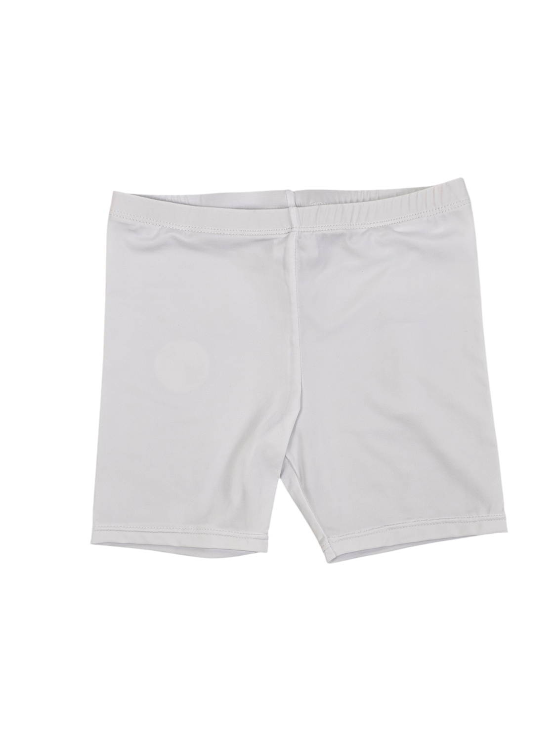 White Biker Shorts 4T