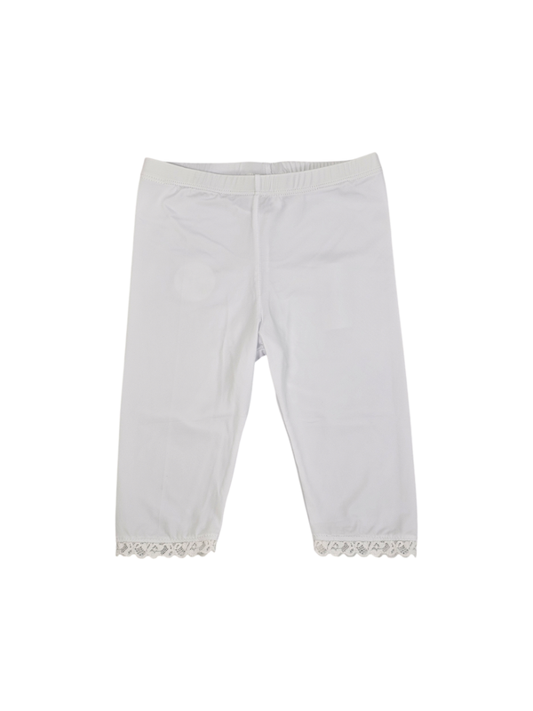 White 3/4 Length Leggings 2T