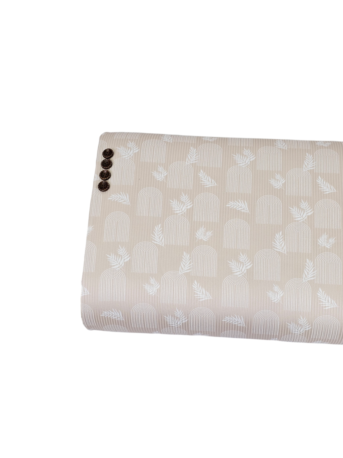 *Unique Design* Mini Poly Ribbed Knit Boho Botanical Beige