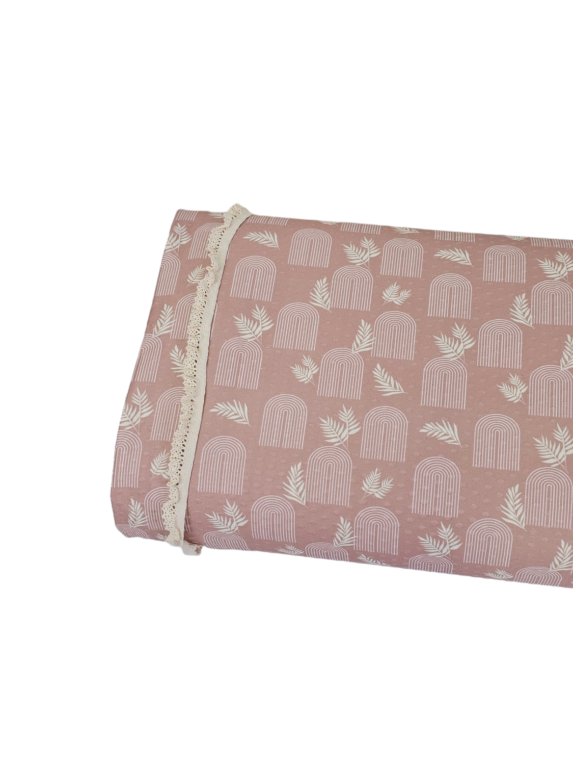 * Unique Design * Swiss Dot Knit Boho Botanical Dusty Mauve