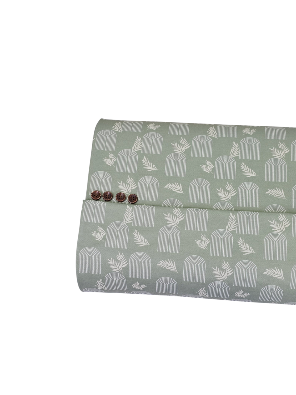 * Unique Design * French Terry Boho Botanical Green