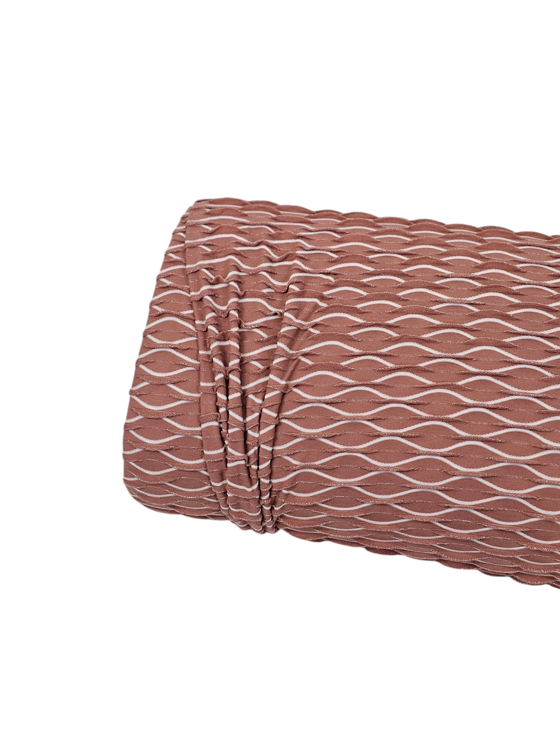 Jacquard Knit Wave Cedar Wood