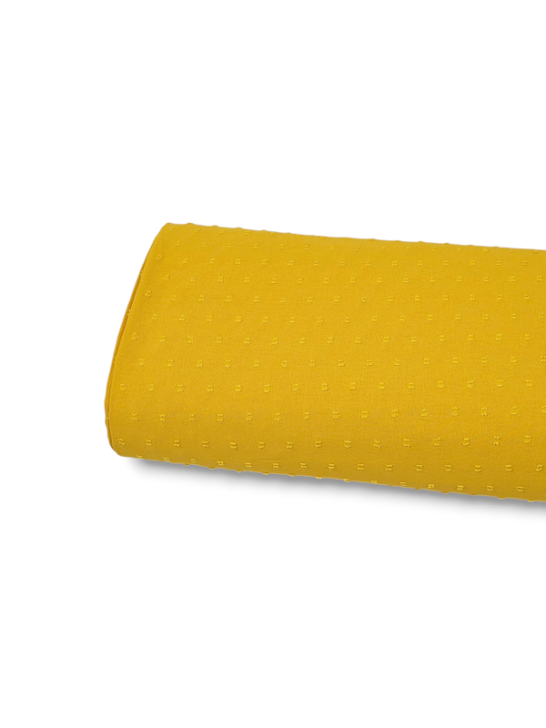 Poly Swiss Dot Mustard Yellow