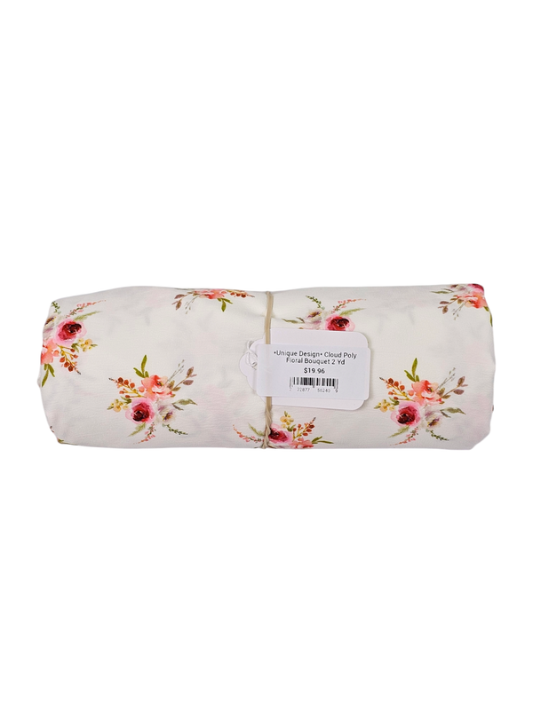 *Unique Design* Cloud Poly Floral Bouquet 2 Yd