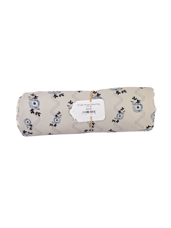 *Unique Design* Cloud Poly 2¼ Yd