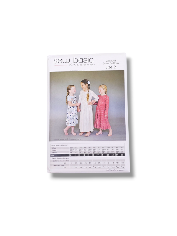 Girls Knit Dress Pattern Size 2