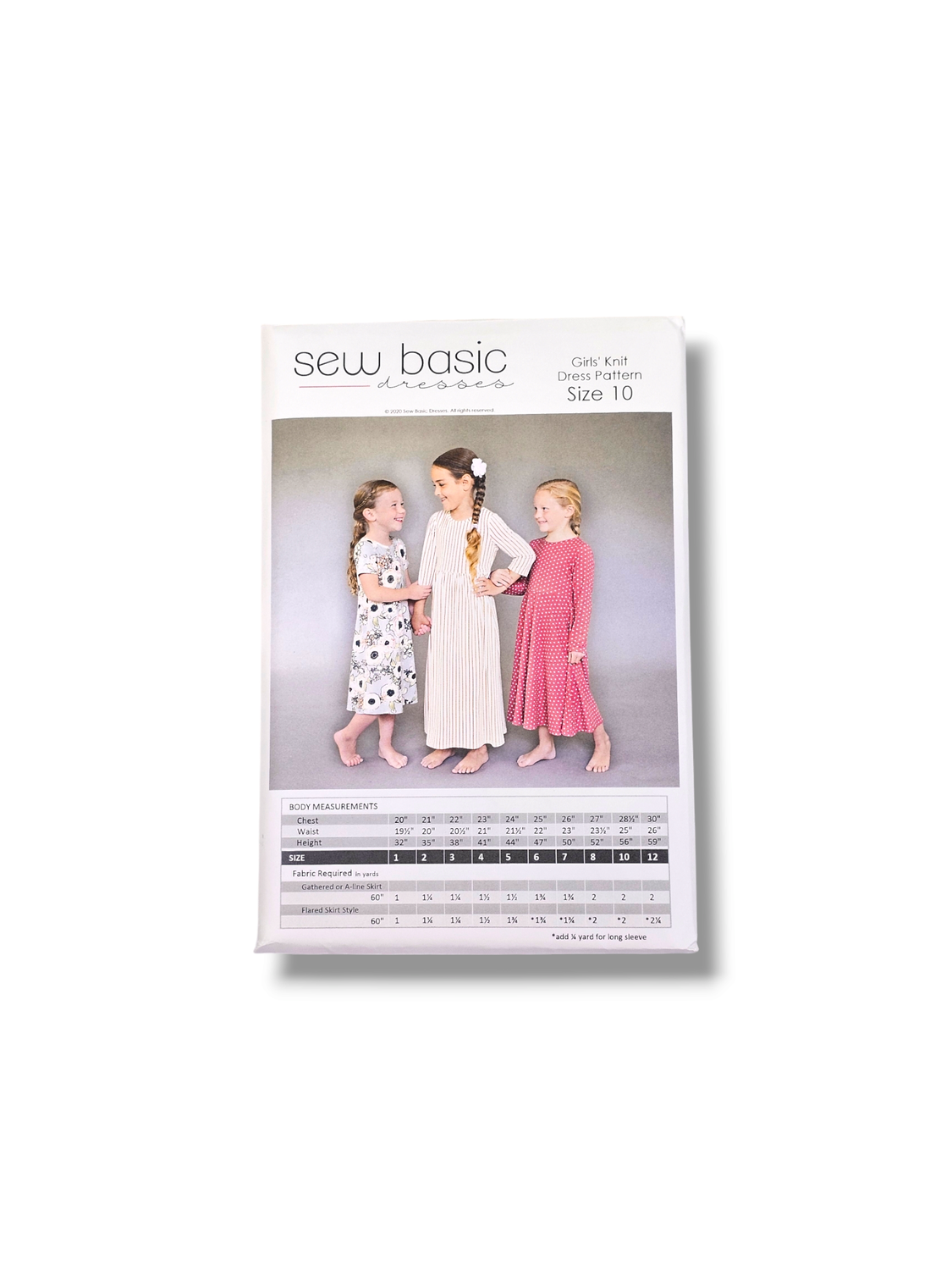 Girls Knit Dress Pattern Size 10