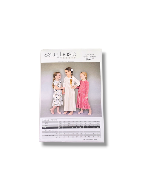 Girls Knit Dress Pattern Size 7