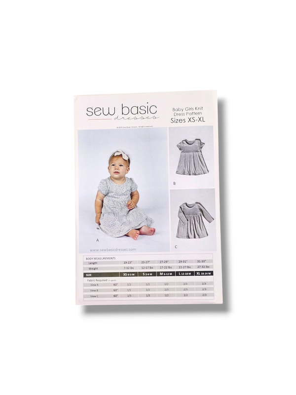 Baby Girls Knit Dress Pattern