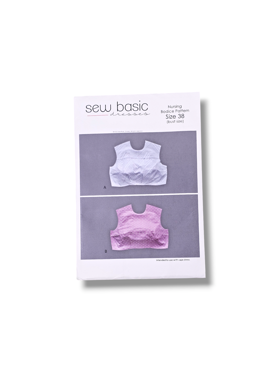 Nursing Bodice Pattern Size 38