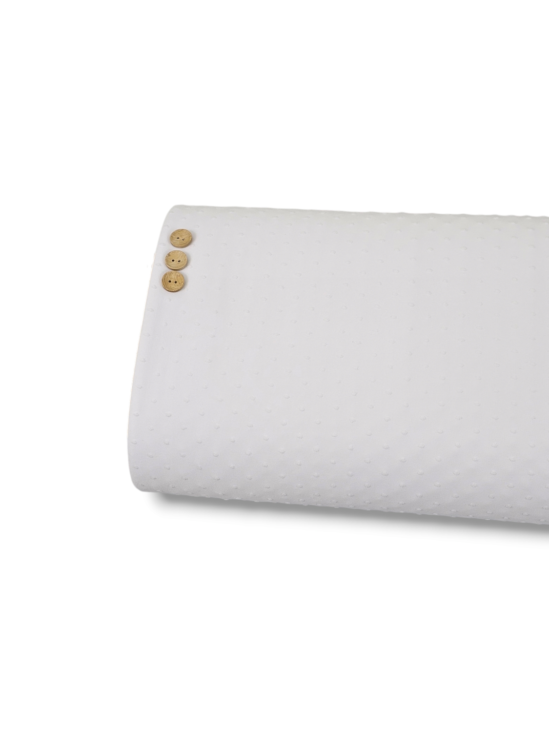 Swiss Dot Knit White