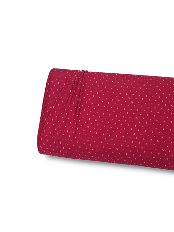 Micro Swiss Dot Red