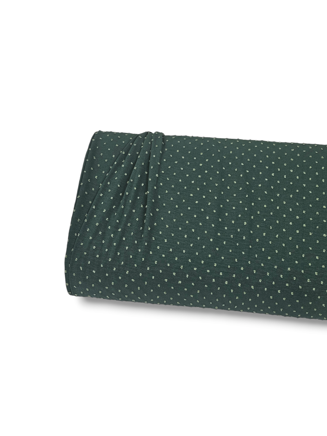 Micro Swiss Dot Pine Green