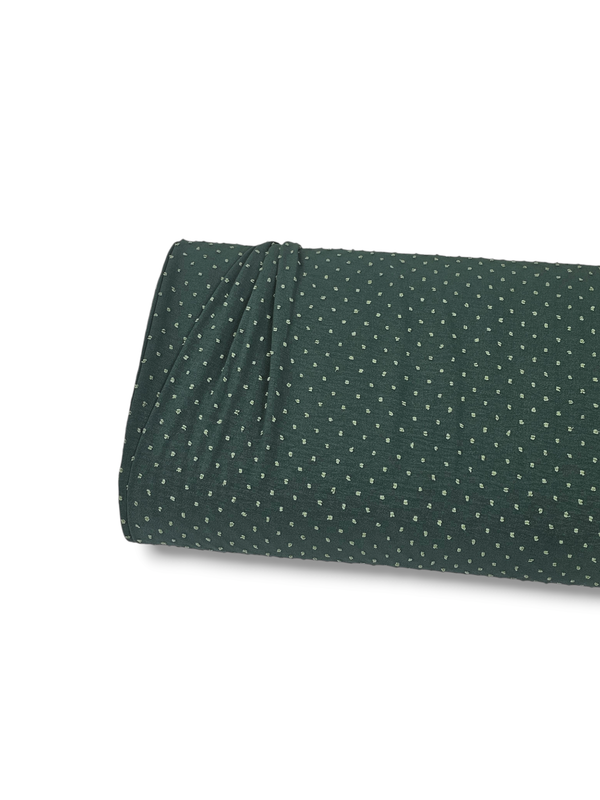 Micro Swiss Dot Pine Green