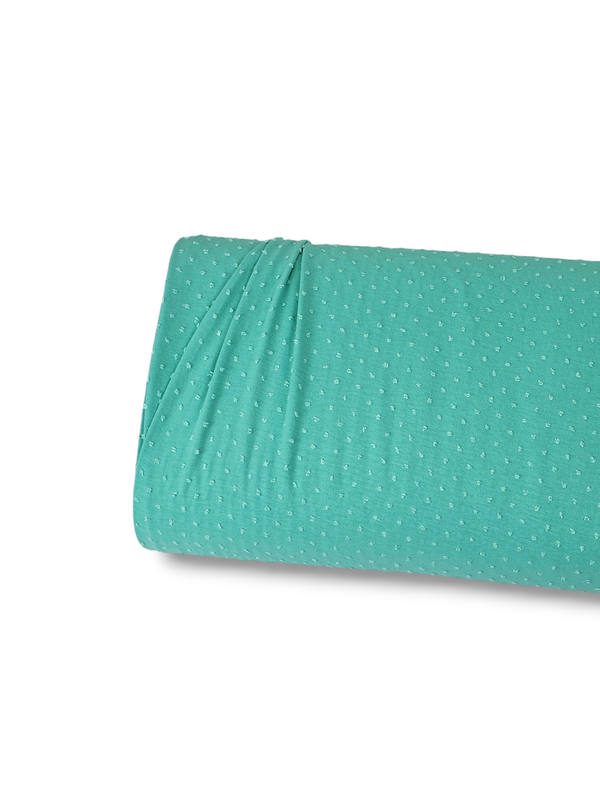 Micro Swiss Dot Bright Seafoam