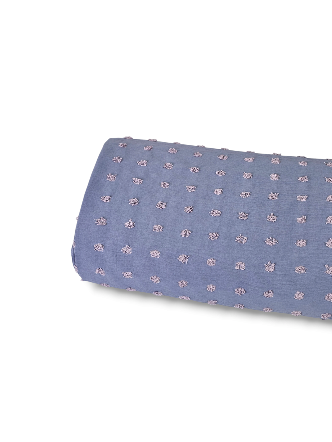 Penny Size Poly Swiss Dot Mountain Blue