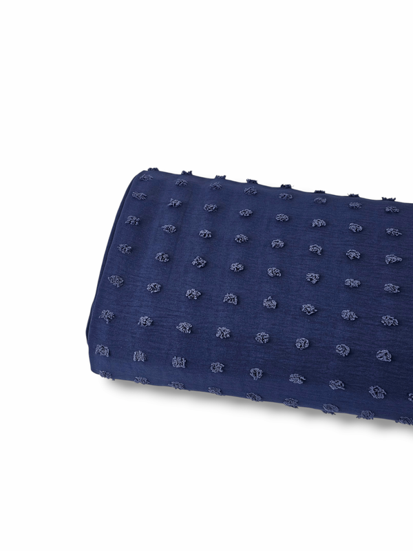Penny Size Poly Swiss Dot Navy