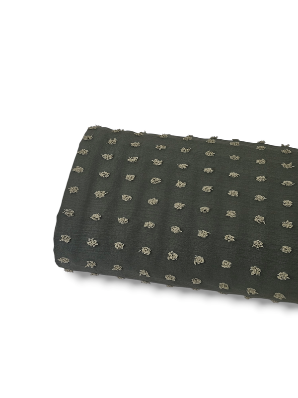 Penny Size Poly Swiss Dot Forest Green
