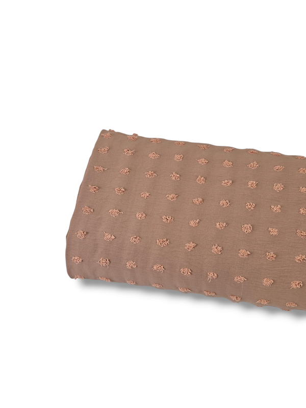 Penny Size Poly Swiss Dot Tuscan Tan