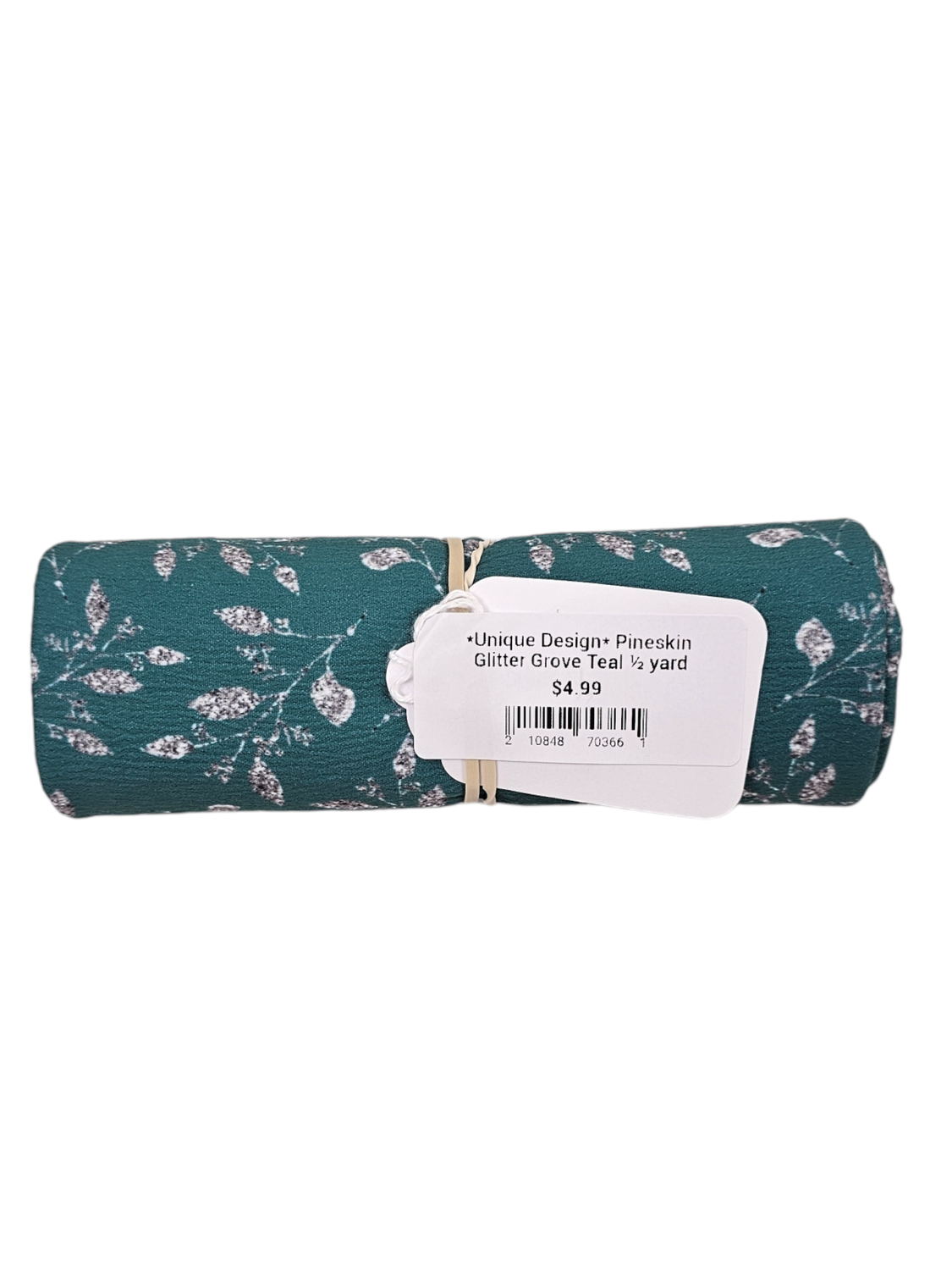 *Unique Design* Pineskin Glitter Grove Teal ½ yard