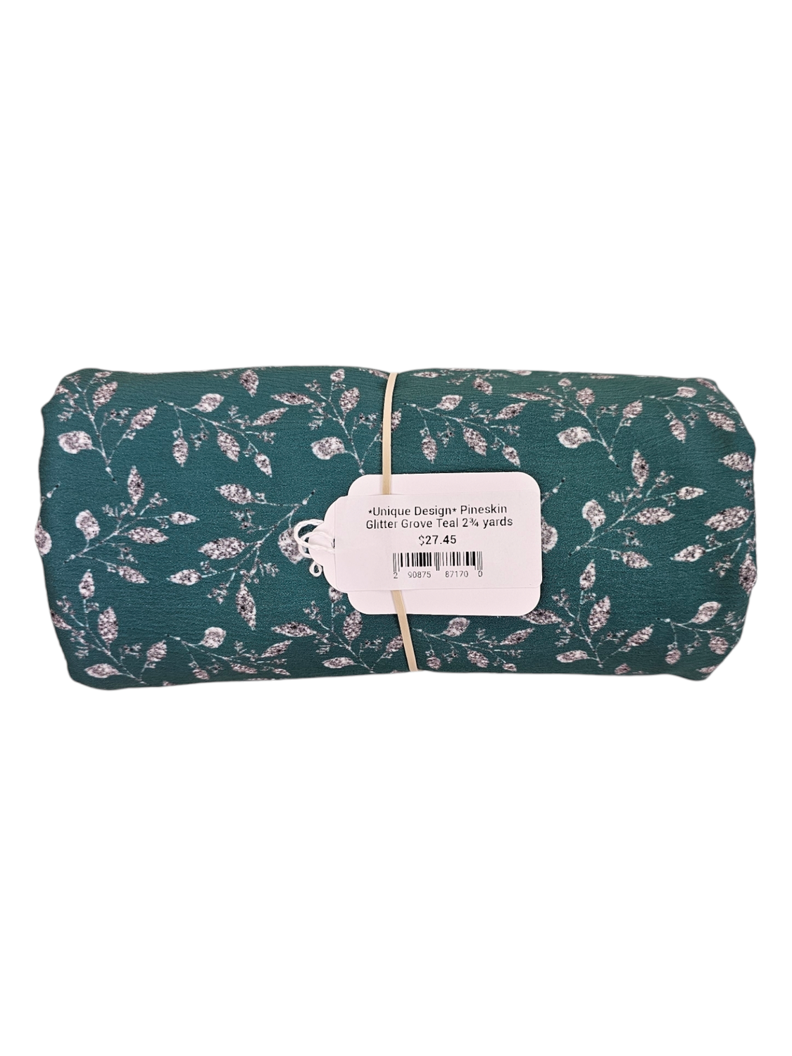 *Unique Design* Pineskin Glitter Grove Teal 2¾ yards