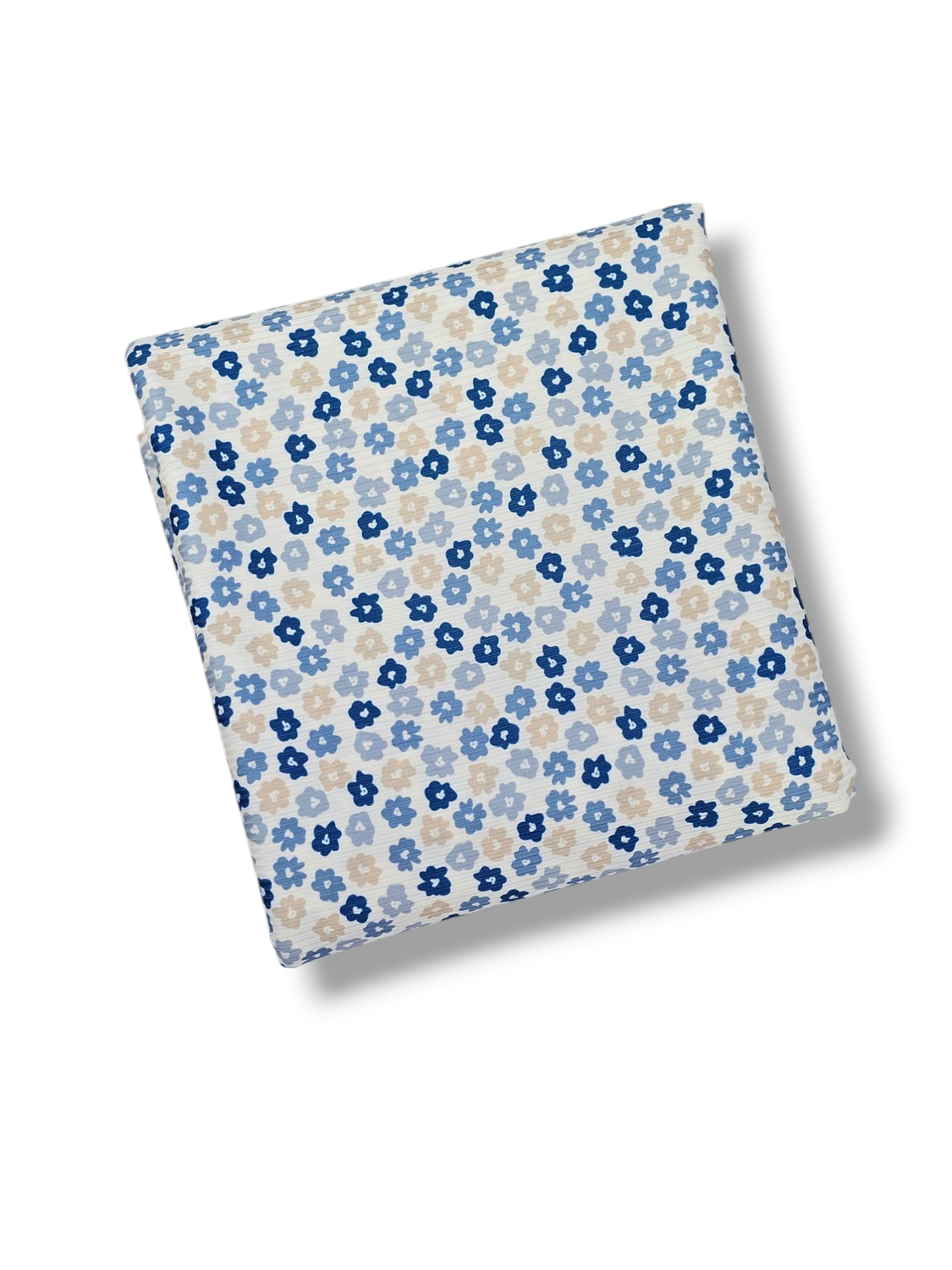 * Unique Design * Mini Poly Ribbed Knit Soft Blossom Blue