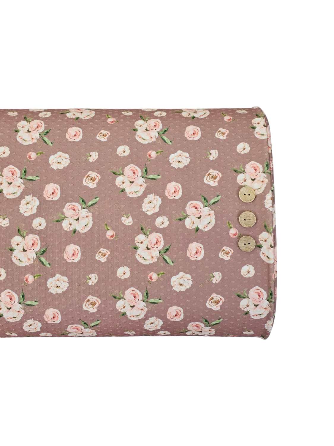 * Unique Design * Swiss Dot Knit Blush Peony Rose