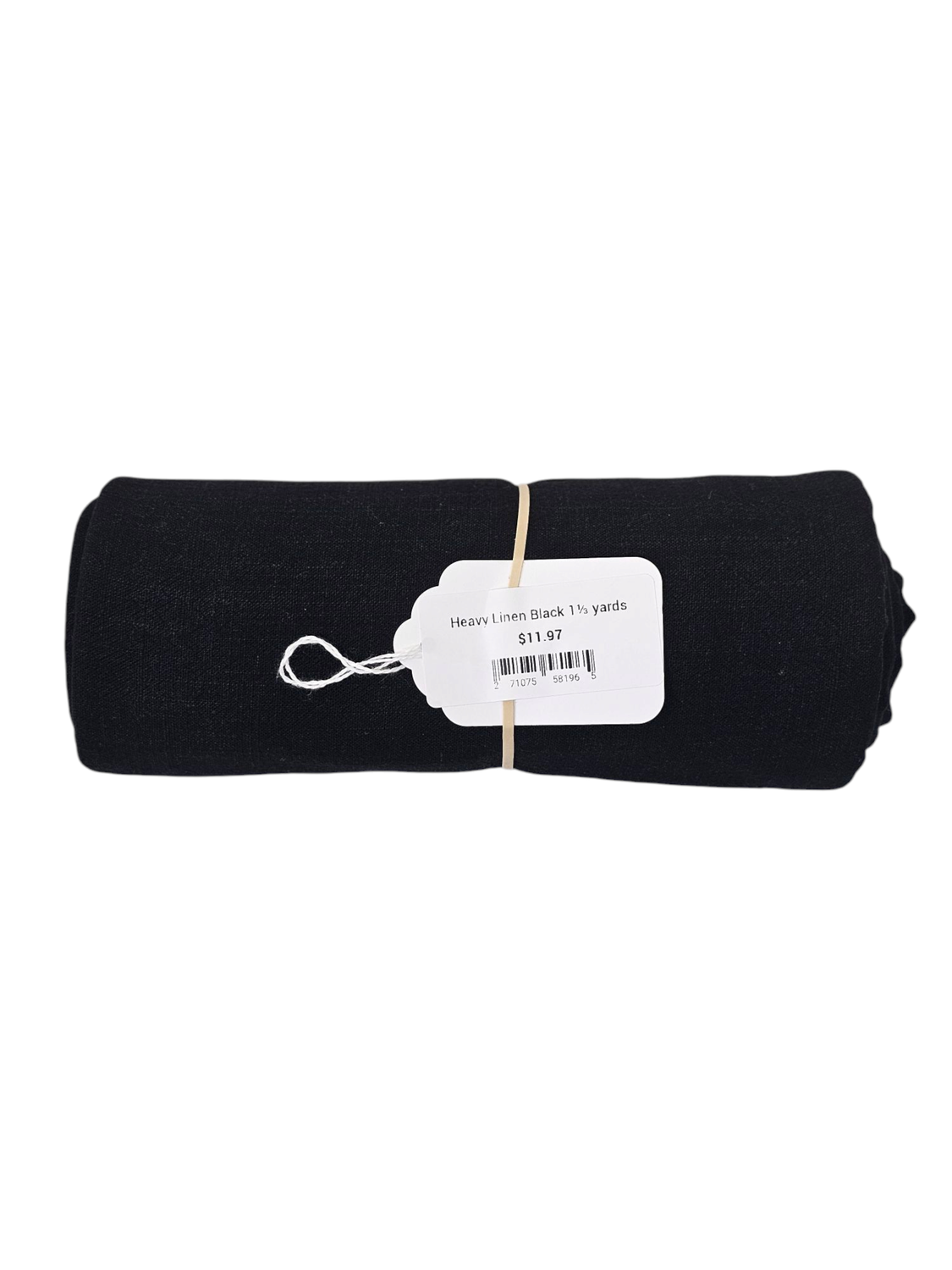 Heavy Linen Black 1⅓ yards