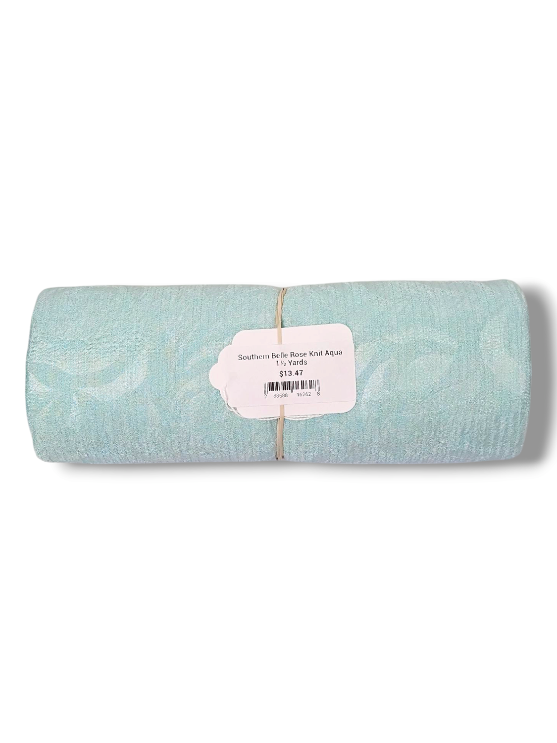Southern Belle Rose Knit Aqua 1½ Yards