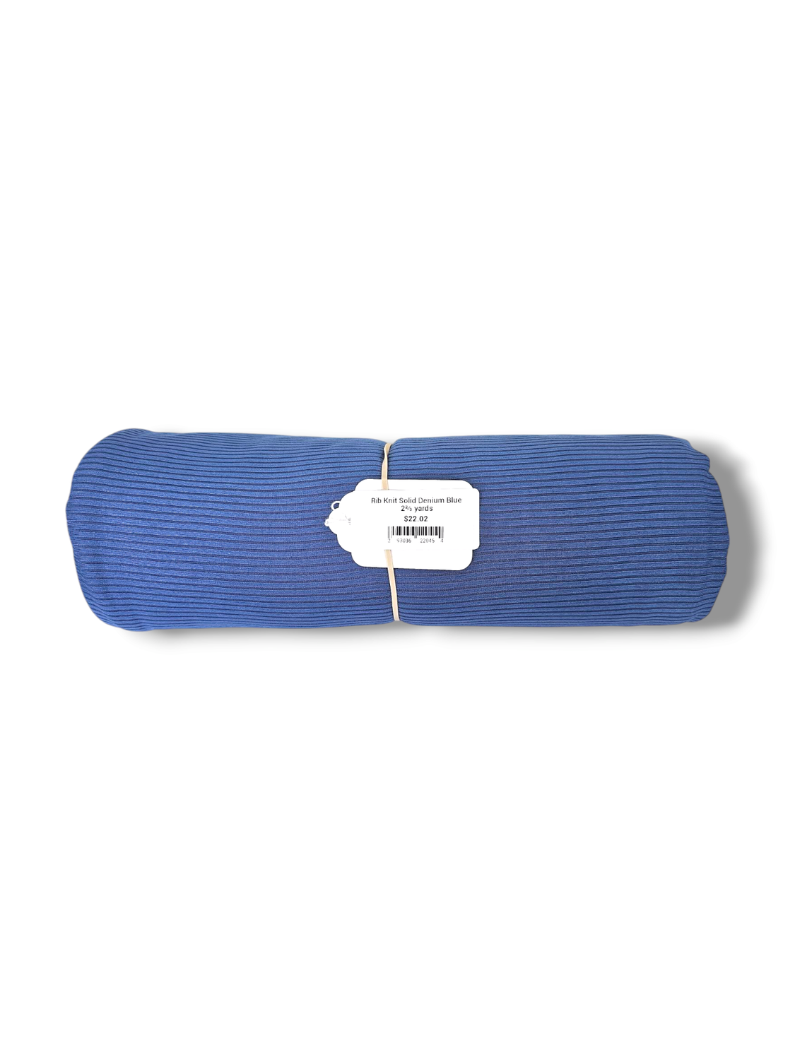 Rib Knit Solid Denium Blue 2⅔ yards
