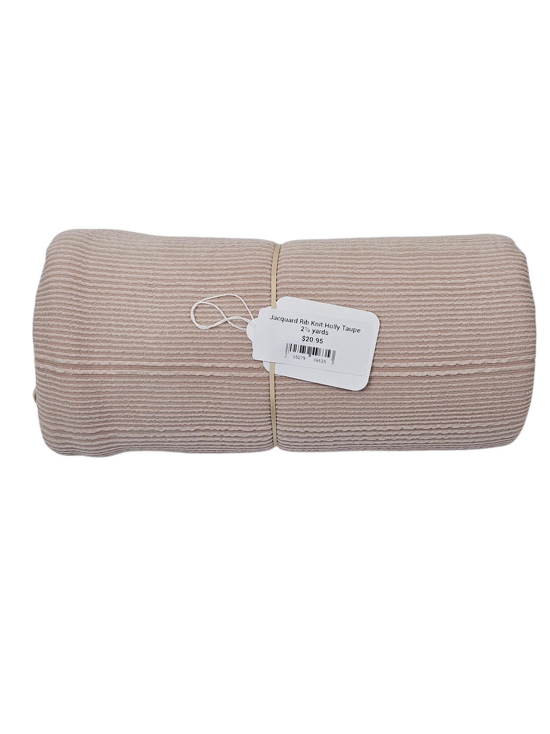 Jacquard Rib Knit Holly Taupe 2⅓ yards