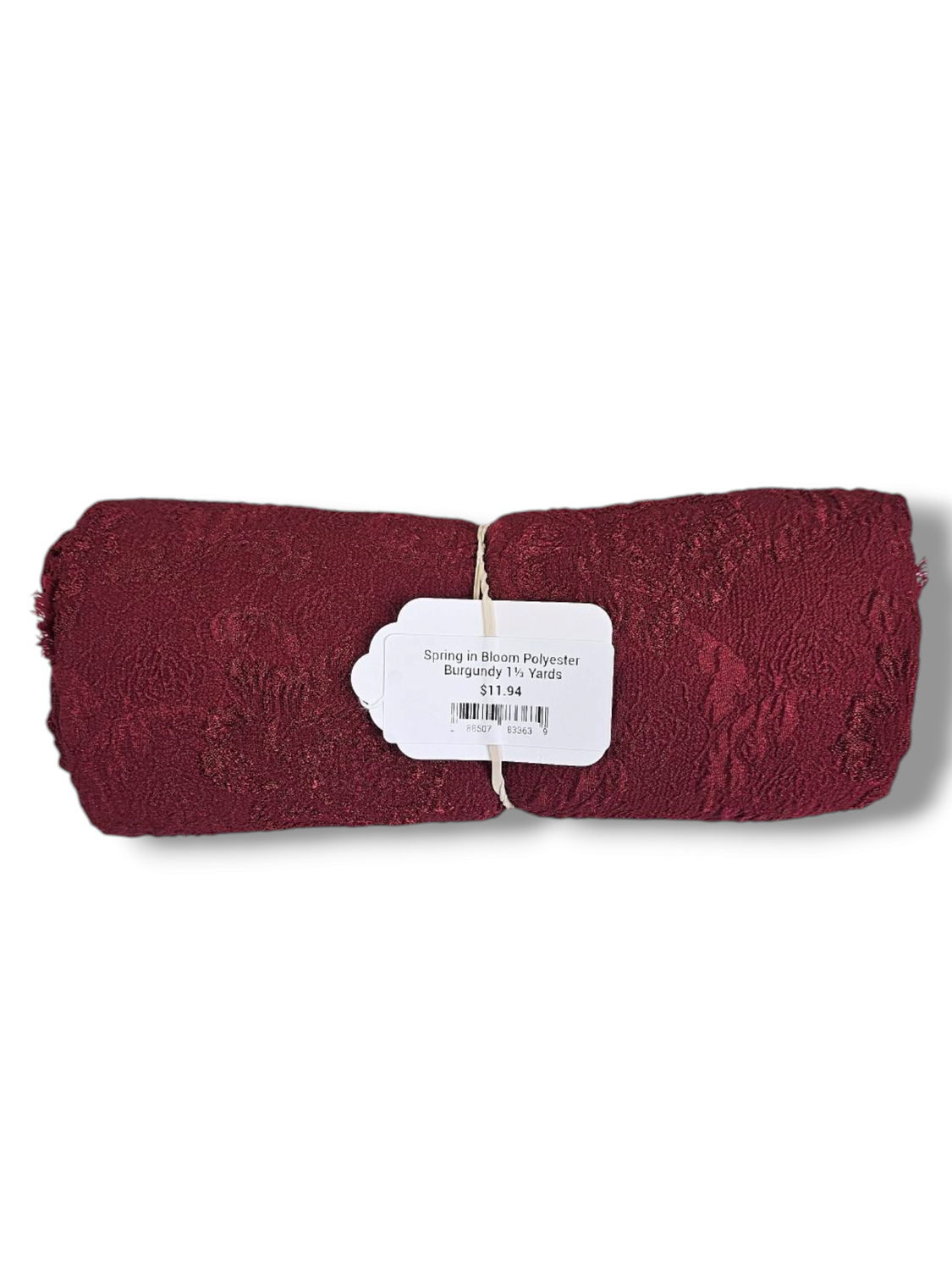 Spring in Bloom Polyester Burgundy 1⅓ Yards