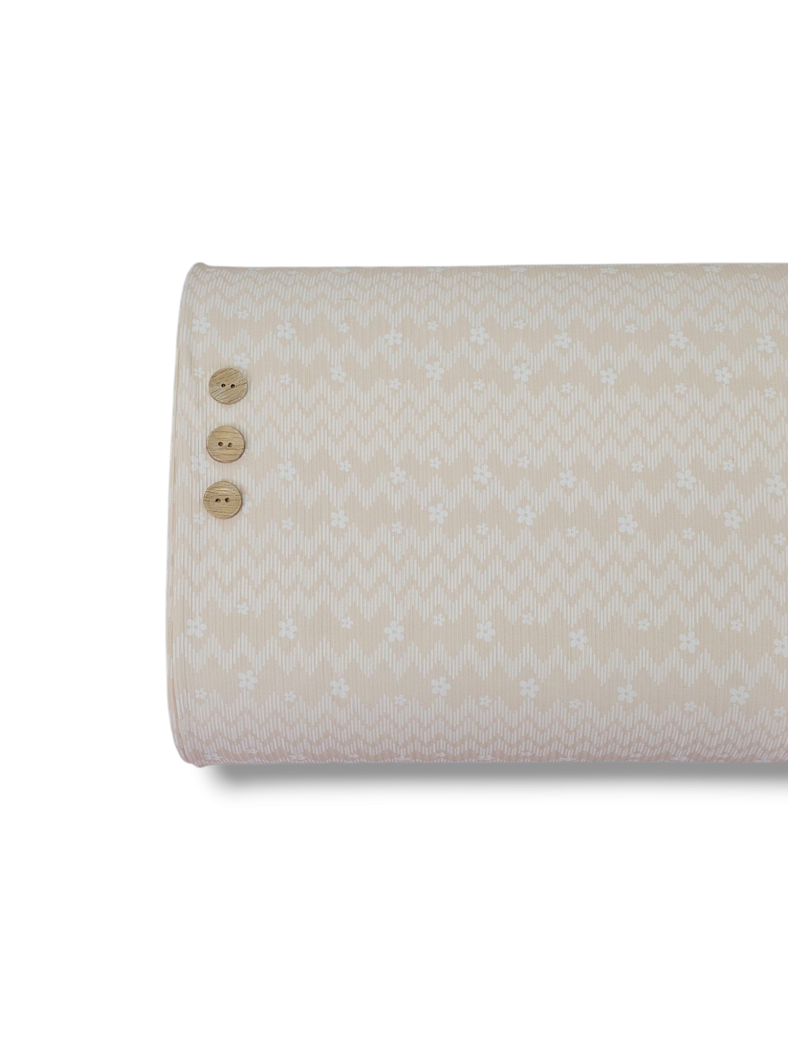* Unique Design * Willow Ribbed Knit Chevron Blooms Beige