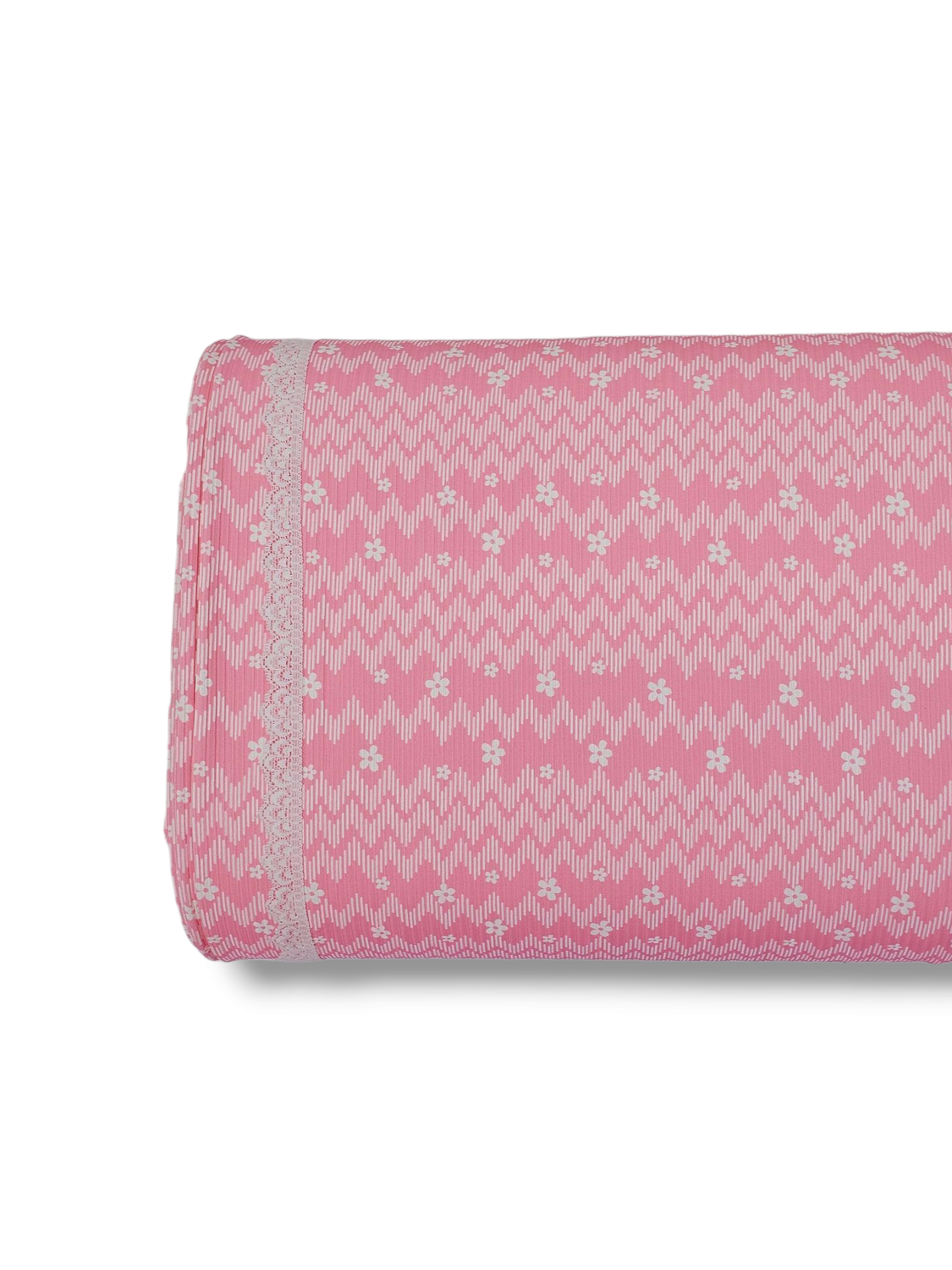 * Unique Design * Willow Ribbed Knit Chevron Blooms Pink