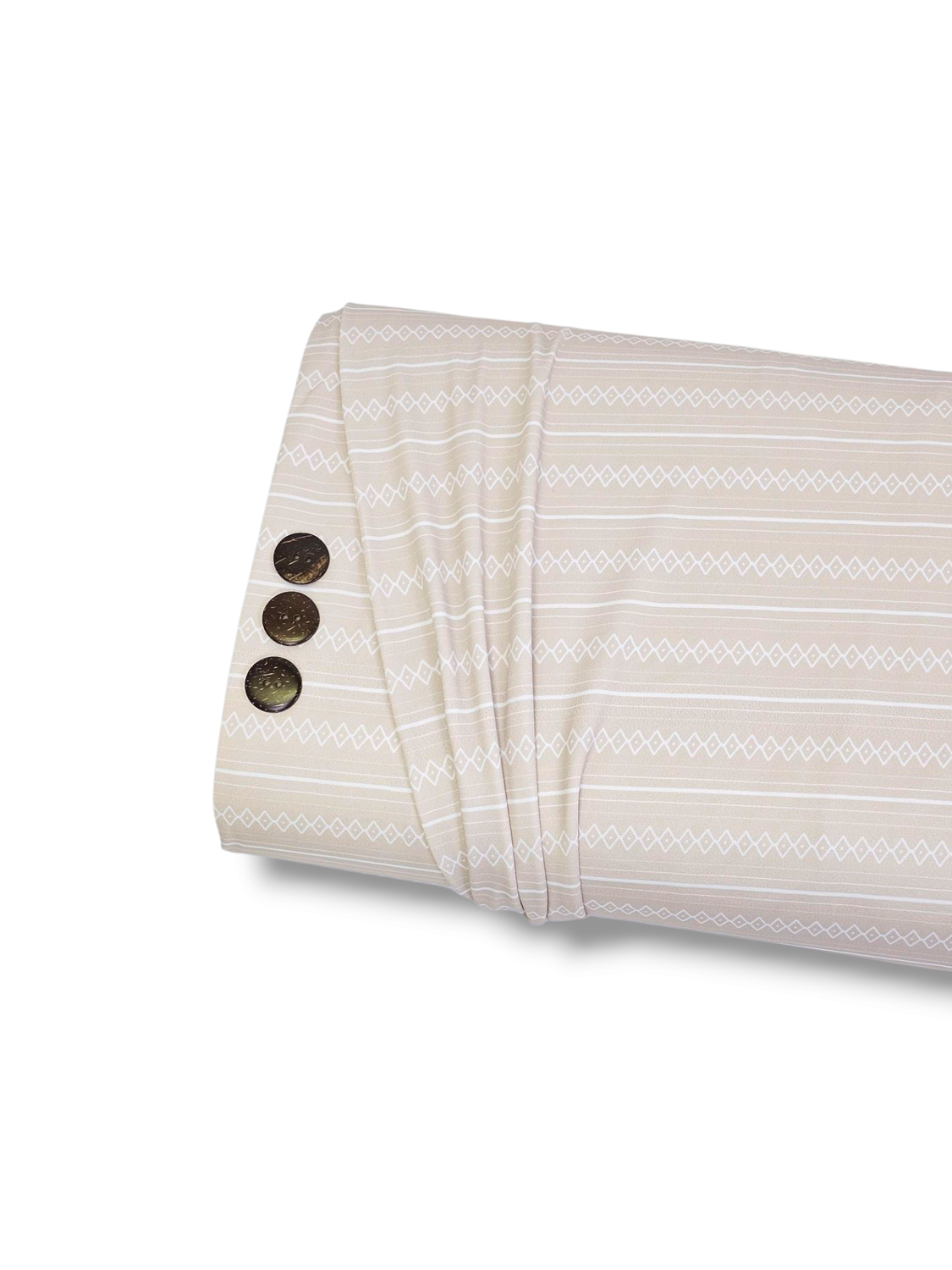 Skye DTY Minimal Geometrical Stripe Beige