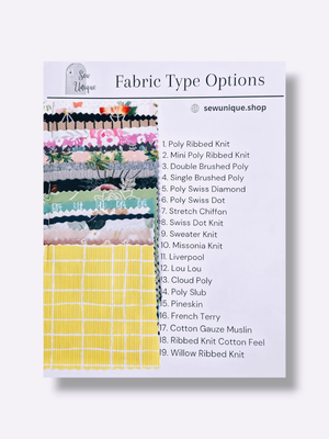 Fabric Sample Sheet