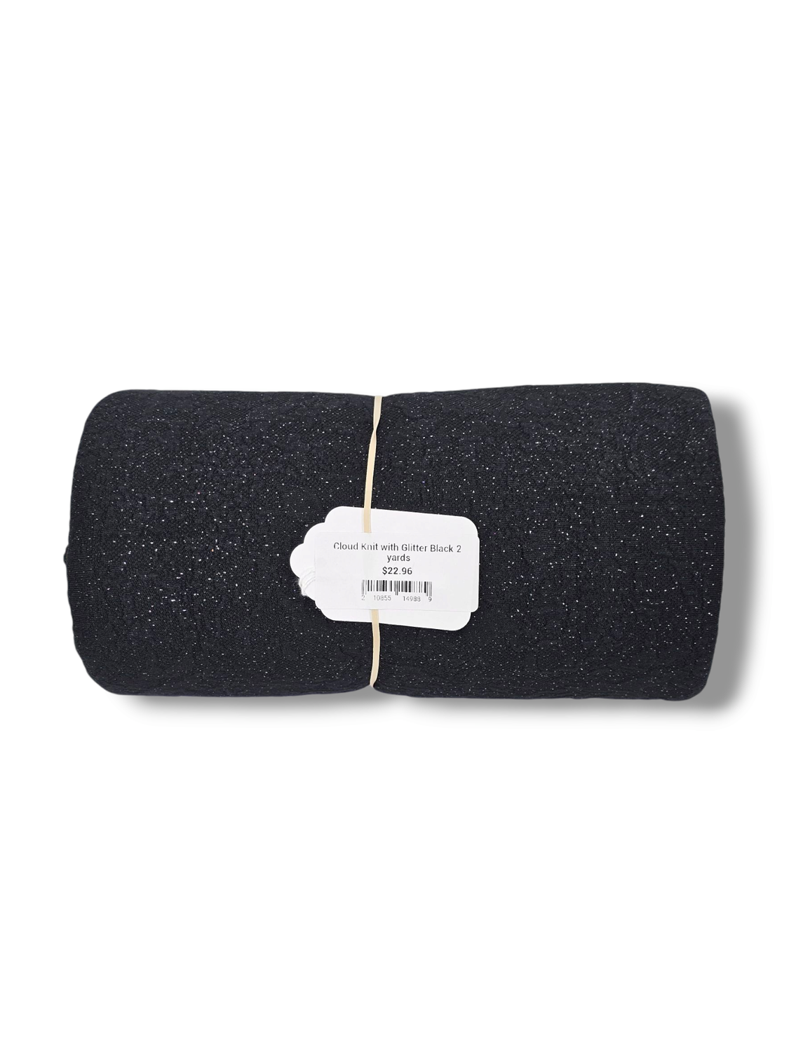 Cloud Knit with Glitter Black 2 yards