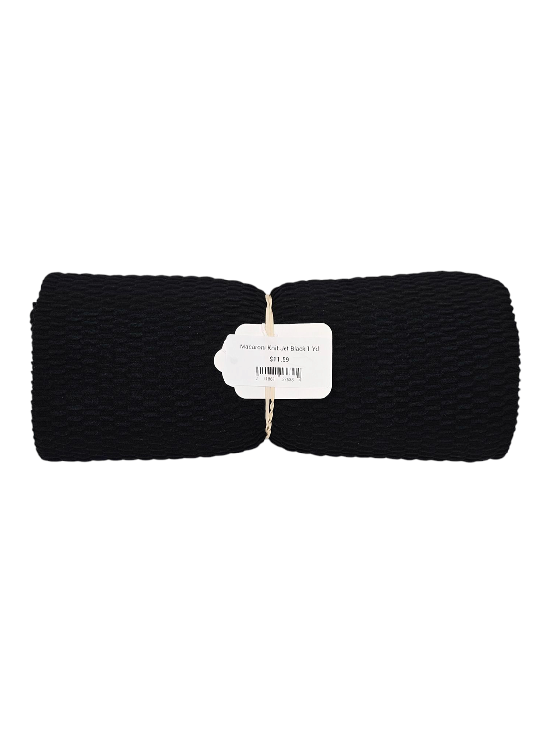 Macaroni Knit Jet Black 1 Yd