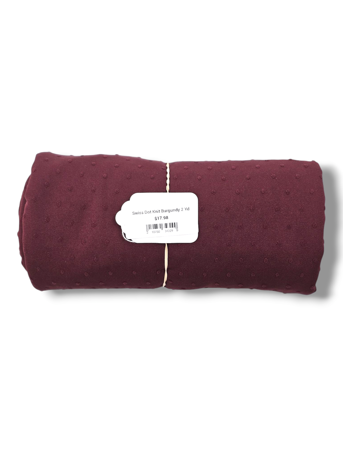 Swiss Dot Knit Burgundy 2 Yd