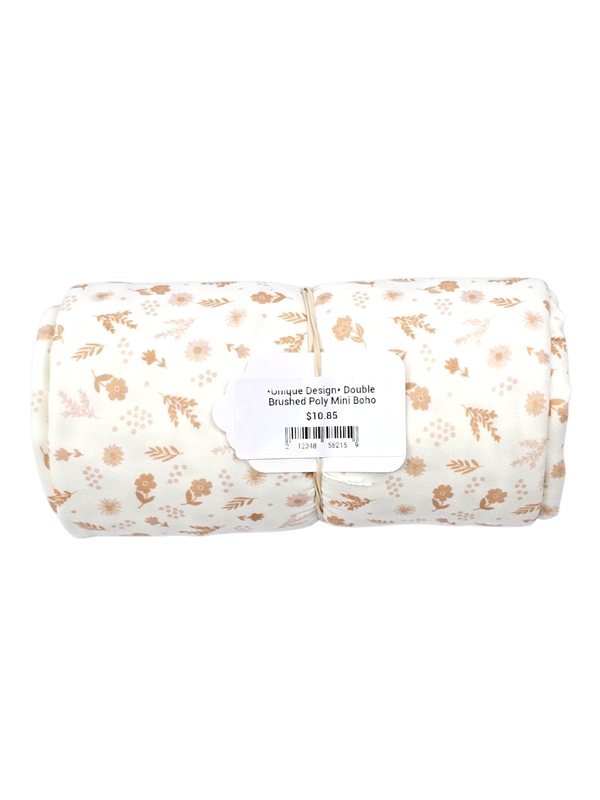 *Unique Design* Double Brushed Poly Mini Boho Floral 1⅛ Yd