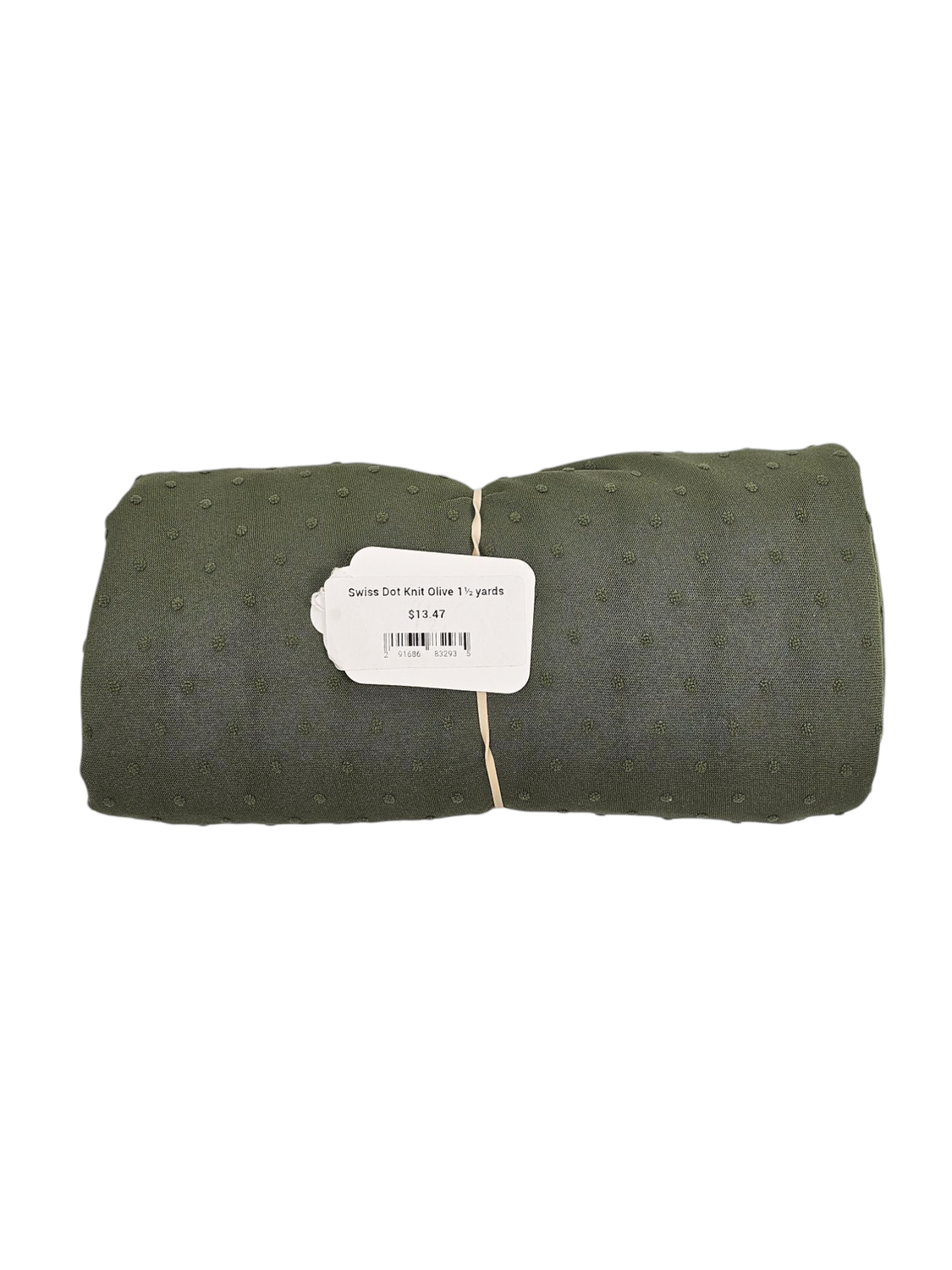 Swiss Dot Knit Olive 1½ yards