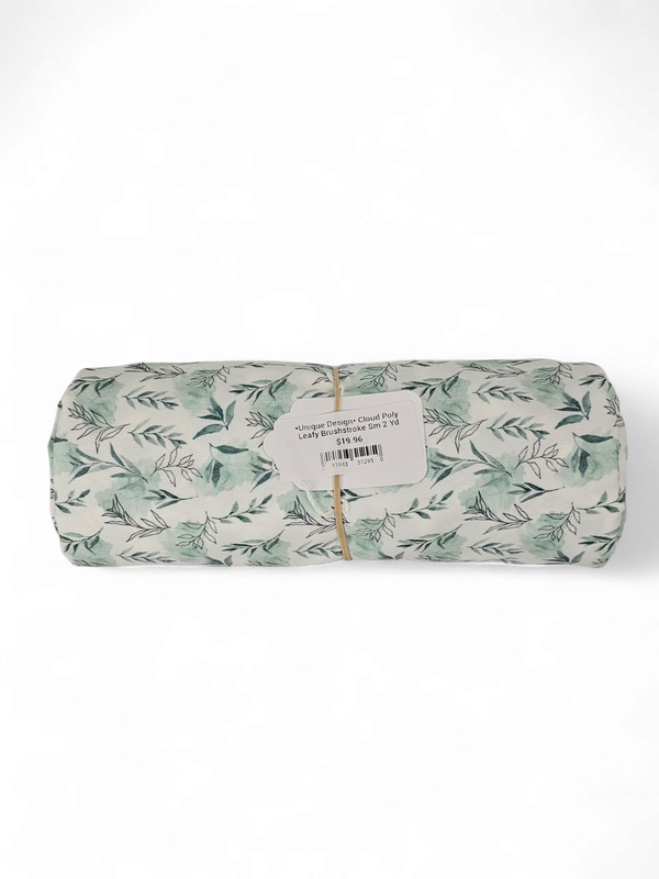 *Unique Design* Cloud Poly Leafy Brushstroke Sm 2 Yd