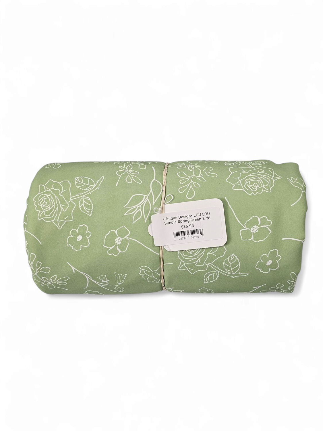 *Unique Design* LOU LOU Simple Spring Green 3 Yd